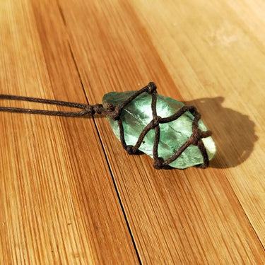 Gemstone Monthly - Dream Crystal Green Fluorite Rope Necklace-Your Soul Place